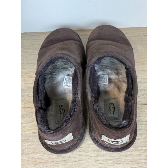 UGG Men's Kenton Size 7 Brown Slippers Slip On Casual Round Toe - Picture 6 of 8